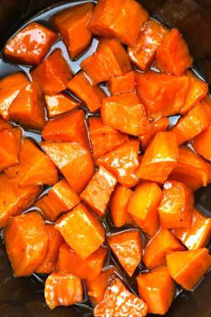 Slow Cooker Candied Sweet Potatoes | Slow Cooker Foodie