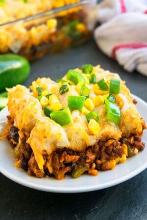 Slow Cooker Tater Tot Casserole | Slow Cooker Foodie