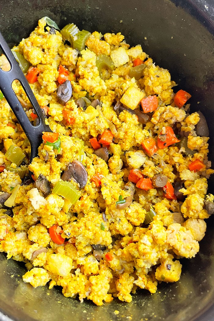 Slow Cooker Cornbread Stuffing or Dressing Slow Cooker Foodie