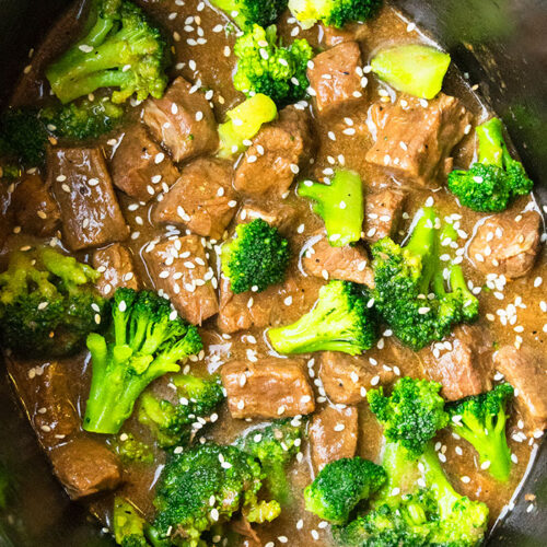 Slow Cooker Beef and Broccoli Slow Cooker Foodie